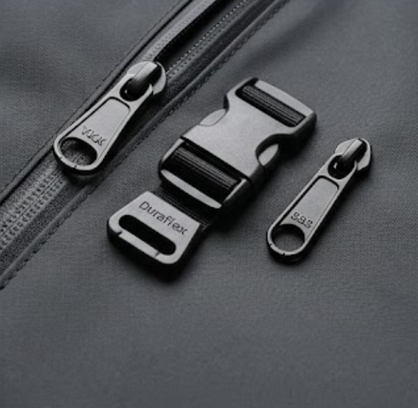Durable Hardware -- YKK zippers and Duraflex buckles